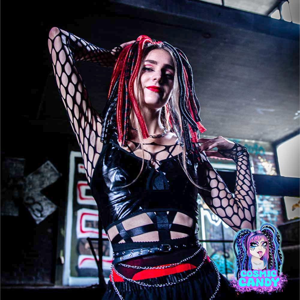Cosmic Candy - Primairy Colours Cyberfalls Cyberlocks - Rouge/Noir